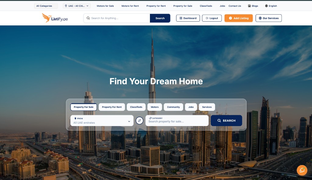 Listify.ae — UAE Classifieds Marketplace